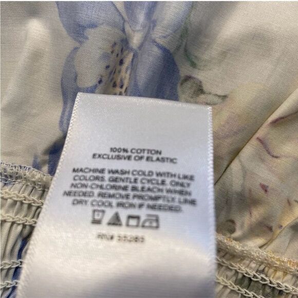 ✨Express Floral Square Neck Puff Sleeve Peplum Sz Large Top✨ - Picture 12 of 12